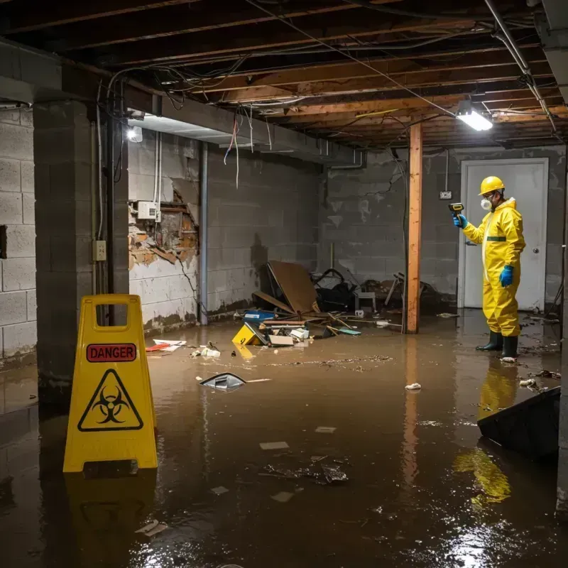 Flooded Basement Electrical Hazard in Orange County, VT Property